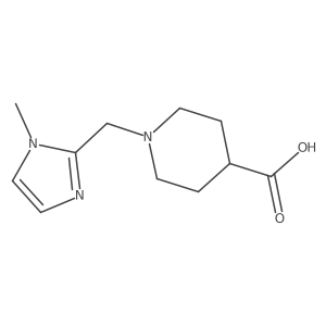 1-[(1-methyl-1H-imidazol-2-yl)methyl]piperidine-4-carboxylic acid Structure