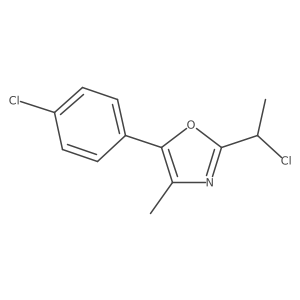 2-(1-Chloroethyl)-5-(4-chlorophenyl)-4-methyl-1,3-oxazole结构式