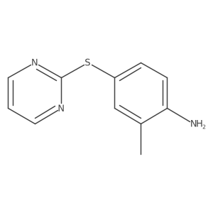 2-Methyl-4-(pyrimidin-2-ylsulfanyl)aniline结构式