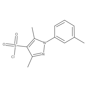 3,5-Dimethyl-1-(3-methylphenyl)-1H-pyrazole-4-sulfonyl chloride结构式