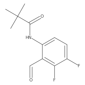 N-(3,4-Difluoro-2-formylphenyl)pivalamide Structure