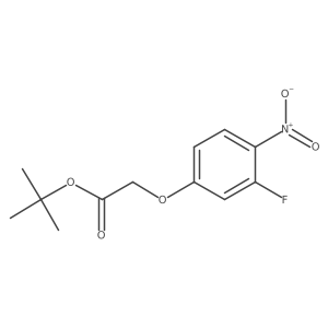 (3-Fluoro-4-nitro-phenoxy)-acetic acid tert-butyl ester Structure