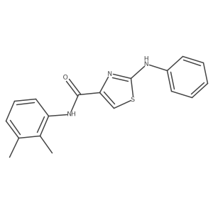 N-(2,3-dimethylphenyl)-2-(phenylamino)thiazole-4-carboxamide结构式