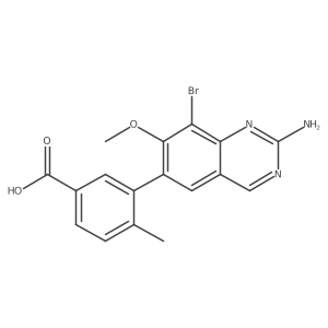 3-(2-Amino-8-bromo-7-methoxyquinazolin-6-yl)-4-methylbenzoic acid Structure