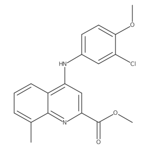 Methyl 4-[(3-chloro-4-methoxyphenyl)amino]-8-methylquinoline-2-carboxylate Structure