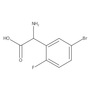 (S)-2-Amino-2-(5-bromo-2-fluorophenyl)acetic acid Structure