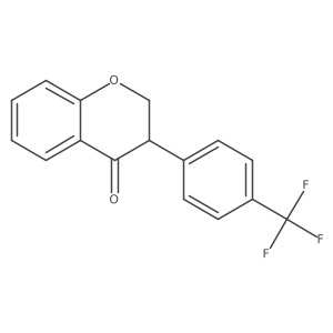 3-(4-(Trifluoromethyl)phenyl)chroman-4-one结构式