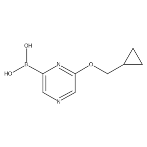[6-(Cyclopropylmethoxy)pyrazin-2-yl]boronic acid Structure