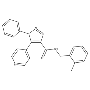 N-[(2-methylphenyl)methyl]-1-phenyl-5-(pyridin-4-yl)-1H-1,2,3-triazole-4-carboxamide Structure