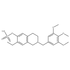7-Ethyl-6-sulfamoyloxy-2-(3,4,5-trimethoxybenzyl)-1,2,3,4-tetrahydroisoquinoline结构式