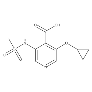 3-Cyclopropoxy-5-(methylsulfonamido)isonicotinic acid Structure
