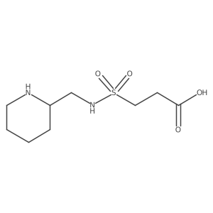 3-[[(2-Piperidinylmethyl)amino]sulfonyl]propanoic acid结构式