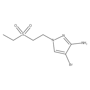 4-bromo-1-[2-(ethanesulfonyl)ethyl]-1H-pyrazol-3-amine Structure