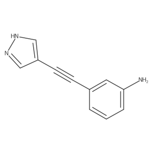 3-((1h-Pyrazol-4-yl)ethynyl)aniline Structure