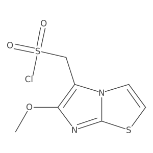 {6-Methoxyimidazo[2,1-b][1,3]thiazol-5-yl}methanesulfonyl chloride Structure