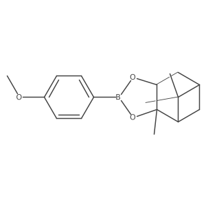 (3aS,4S,6S,7aR)-2-(4-Methoxyphenyl)-3a,5,5-trimethylhexahydro-4,6-methanobenzo[d][1,3,2]dioxaborole Structure