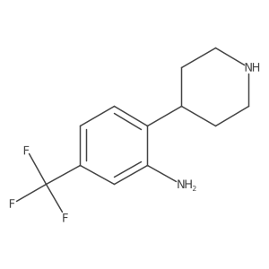 2-(Piperidin-4-yl)-5-(trifluoromethyl)aniline Structure