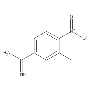 3-Methyl-4-nitrobenzenecarboximidamide结构式