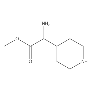 Methyl 2-amino-2-(piperidin-4-yl)acetate Structure