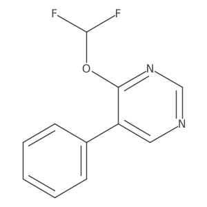 4-(Difluoromethoxy)-5-phenylpyrimidine结构式