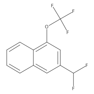 2-(Difluoromethyl)-4-(trifluoromethoxy)naphthalene Structure