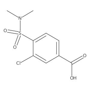 3-Chloro-4-(dimethylsulfamoyl)benzoic acid Structure