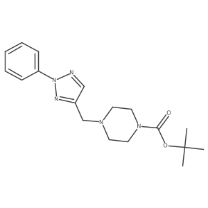 tert-butyl 4-((2-phenyl-2H-1,2,3-triazol-4-yl)methyl)piperazine-1-carboxylate Structure