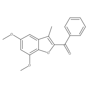 2-Benzoyl-5,7-dimethoxy-3-methylbenzofuran Structure