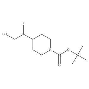 Tert-butyl (S)-4-(1-fluoro-2-hydroxyethyl)piperidine-1-carboxylate Structure