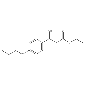 Ethyl 3-hydroxy-3-(4-propoxyphenyl)propanoate结构式