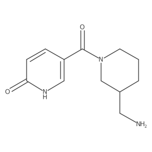 (3-(Aminomethyl)piperidin-1-yl)(6-hydroxypyridin-3-yl)methanone Structure