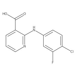 2-(4-Chloro-3-fluoroanilino)pyridine-3-carboxylic acid Structure