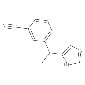 3-[1-(1H-imidazol-4-yl)ethyl]benzonitrile结构式
