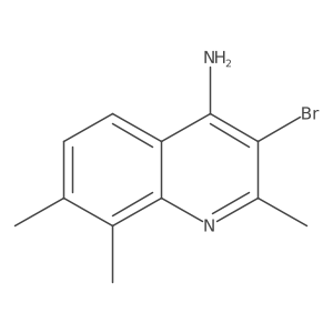 4-Amino-3-bromo-2,7,8-trimethylquinoline Structure