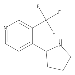 (r)-4-(Pyrrolidin-2-yl)-3-(trifluoromethyl)pyridine结构式