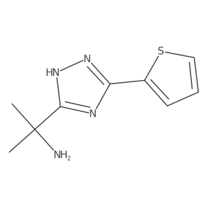 2-[3-(2-thienyl)-1H-1,2,4-triazol-5-yl]propan-2-amine Structure