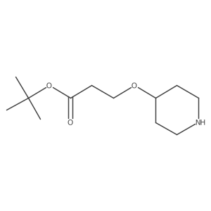 Tert-butyl 3-(piperidin-4-yloxy)propanoate Structure