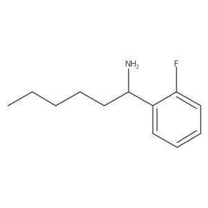 1-(2-Fluorophenyl)hexan-1-amine结构式