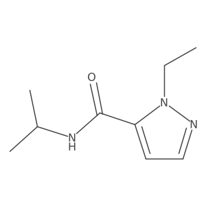 1-Ethyl-N-(propan-2-YL)-1H-pyrazole-5-carboxamide结构式