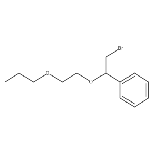 [2-Bromo-1-(2-propoxyethoxy)ethyl]benzene结构式