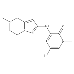 5-Bromo-1-methyl-3-(5-methyl-4,5,6,7-tetrahydropyrazolo[1,5-a]pyrazin-2-ylamino)pyridin-2(1H)-one Structure