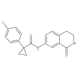 1-(4-fluorophenyl)-N-(1-oxo-1,2,3,4-tetrahydroisoquinolin-7-yl)cyclopropanecarboxamide结构式