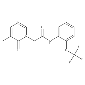 2-(5-methyl-6-oxopyrimidin-1(6H)-yl)-N-(2-(trifluoromethoxy)phenyl)acetamide Structure