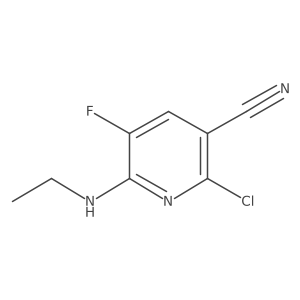 2-Chloro-6-(ethylamino)-5-fluoronicotinonitrile结构式