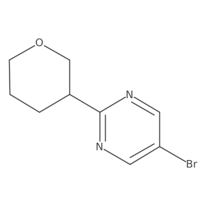 5-Bromo-2-(3-tetrahydropyranyl)pyrimidine Structure