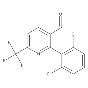 2-(2,6-Dichlorophenyl)-6-(trifluoromethyl)nicotinaldehyde Structure