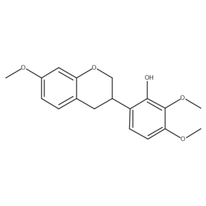 (R)-2,3-Dimethoxy-6-(7-methoxychroman-3-yl)phenol Structure