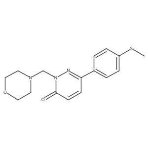 6-[4-(methylsulfanyl)phenyl]-2-(morpholin-4-ylmethyl)pyridazin-3(2H)-one结构式