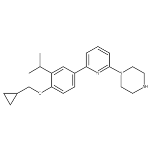1-(6-(4-(Cyclopropylmethoxy)-3-isopropylphenyl)pyridin-2-yl)piperazine Structure