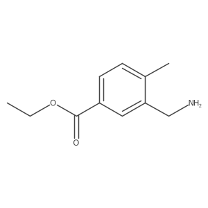 Ethyl 3-(aminomethyl)-4-methylbenzoate结构式